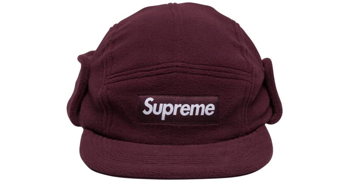 supreme polartec fleece earflap hat