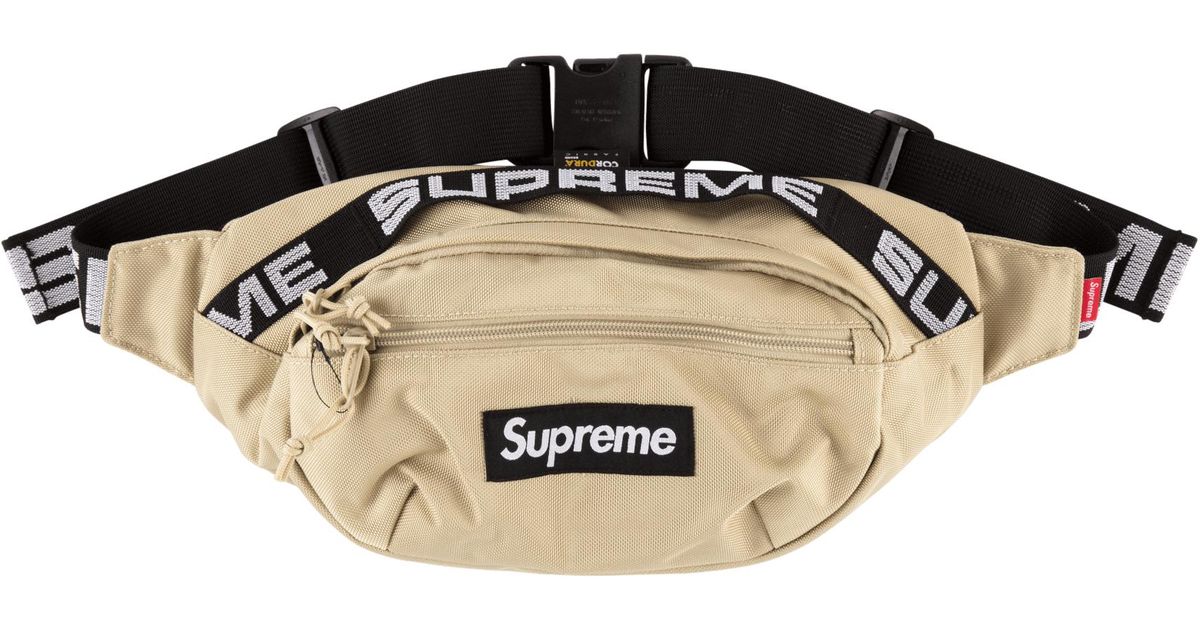 supreme beige fanny pack
