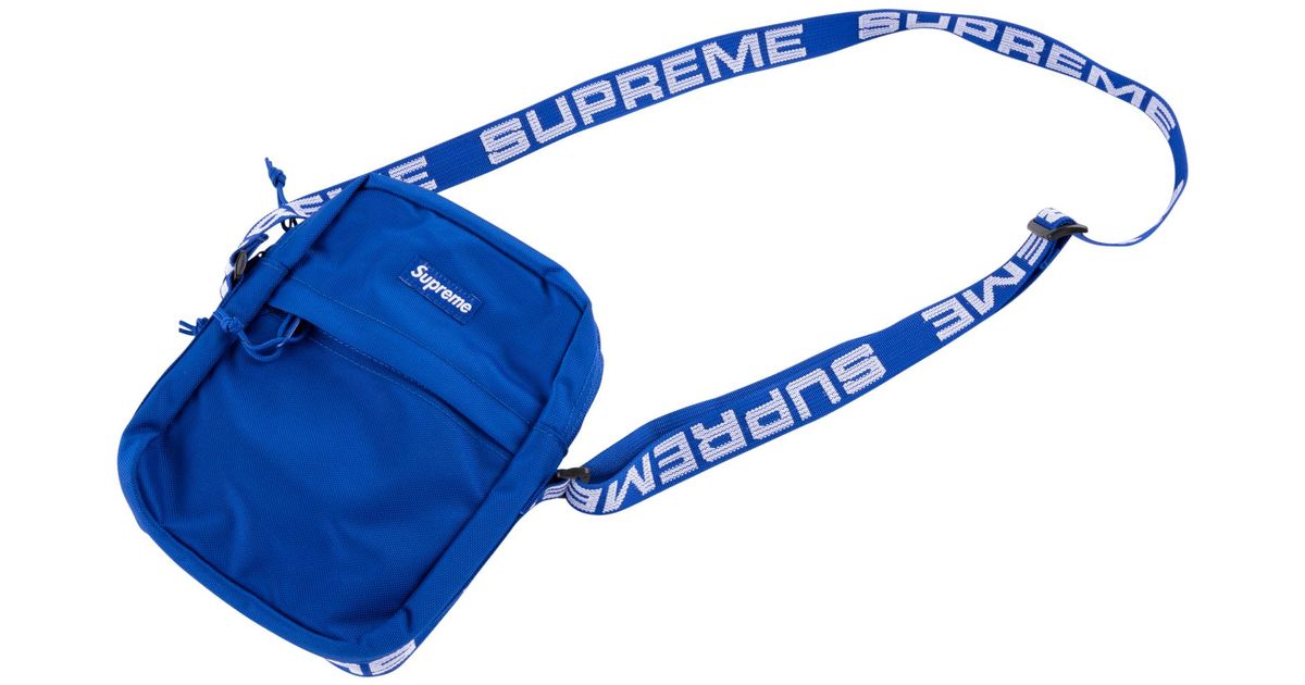 supreme blue fanny pack