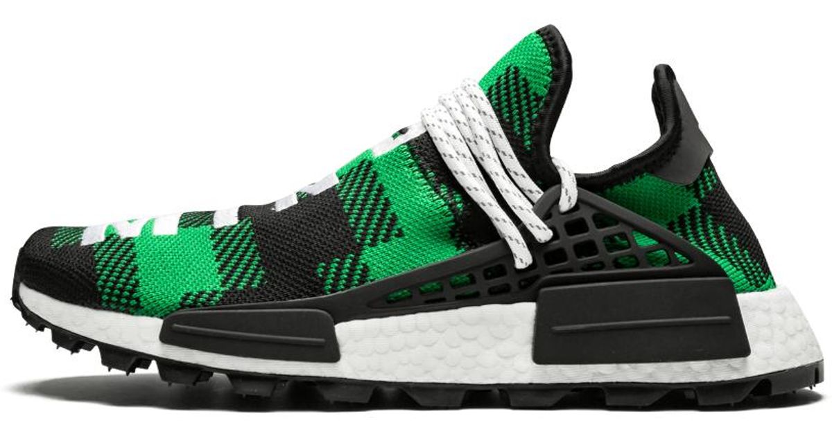 adidas nmd hu pharrell x bbc green plaid
