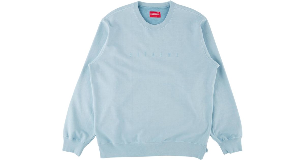 supreme crewneck blue