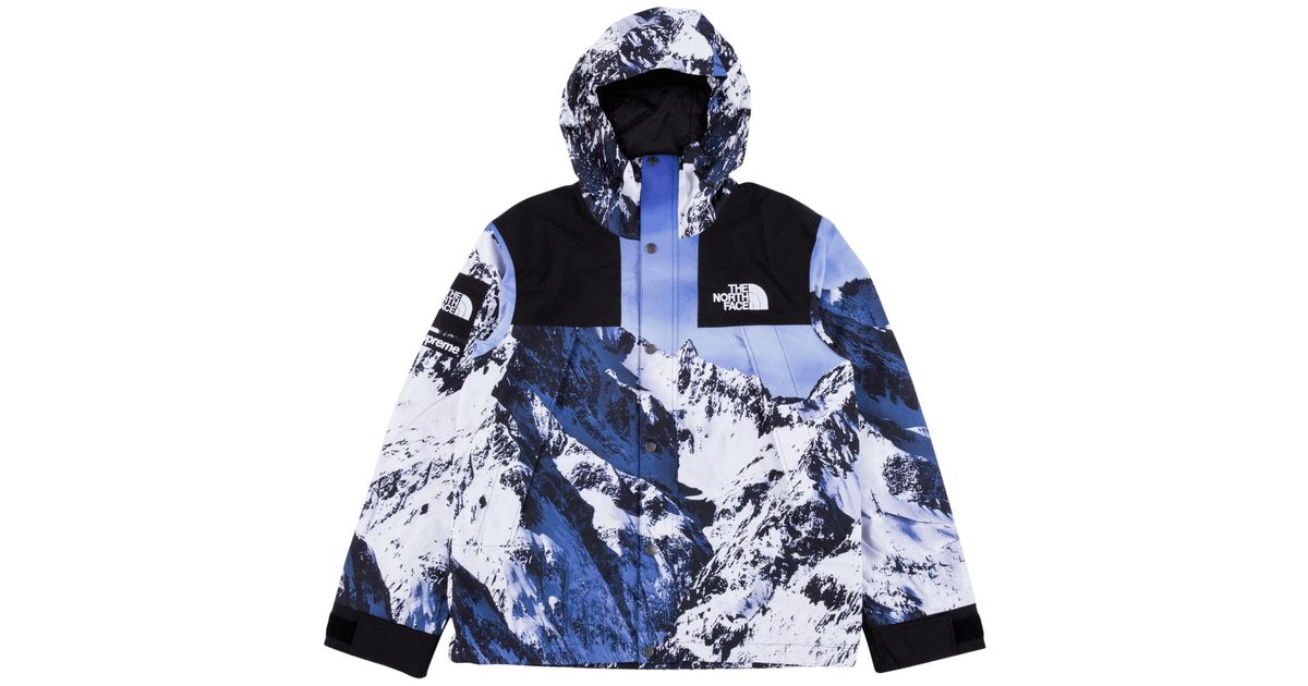 Supreme The North Face Mountain Parka Blue/white for Men - Lyst