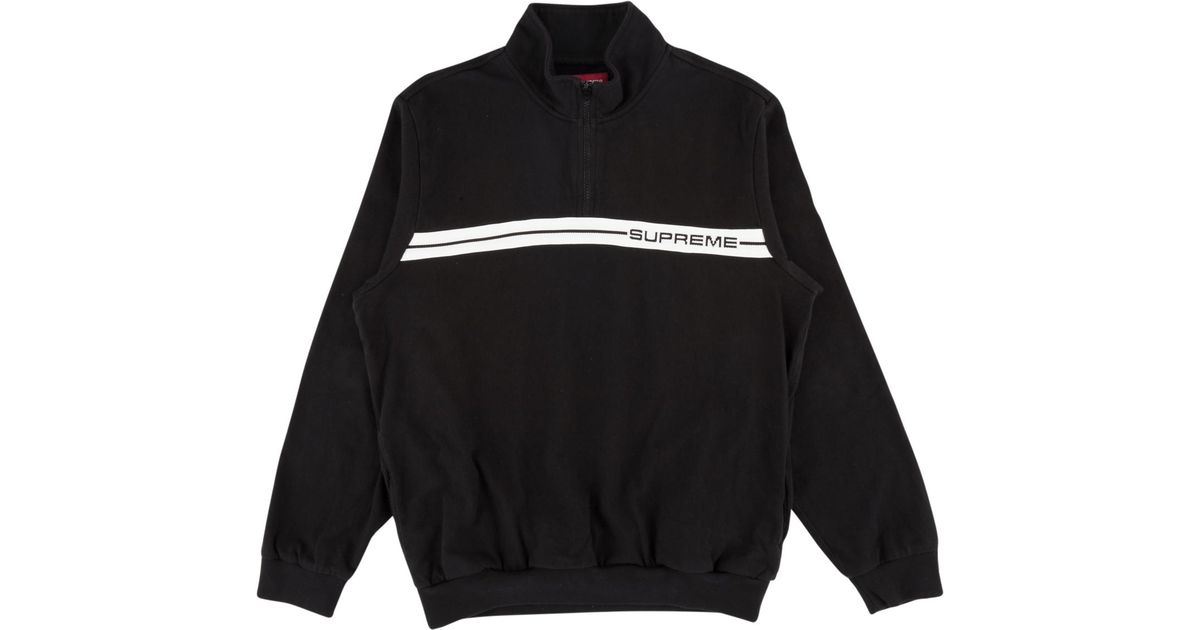 supreme half zip warm up