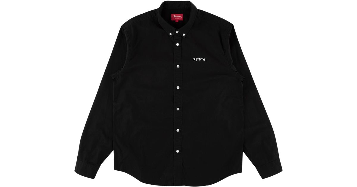 supreme washed twill shirt