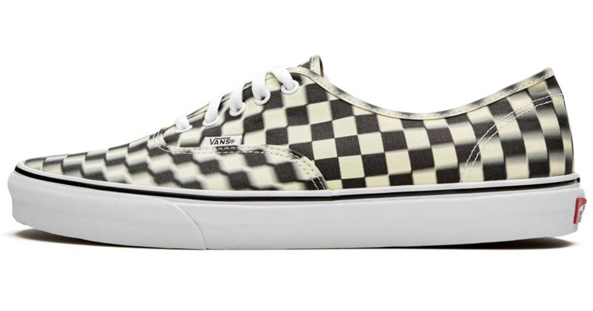 Vans Authentic 'blur Check' Shoes - Size 12 in Black for Men - Save 39% ...