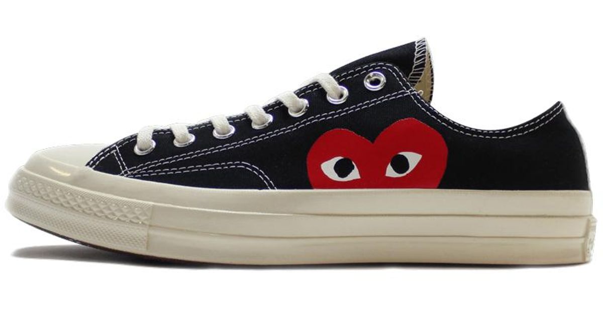 Converse X Cdg 'comme Des Garçons Play / Half Heart Black' Shoes - Size ...