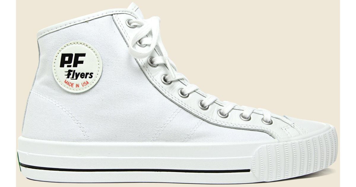 PF Flyers Usa Center Hi Top in White for Men | Lyst