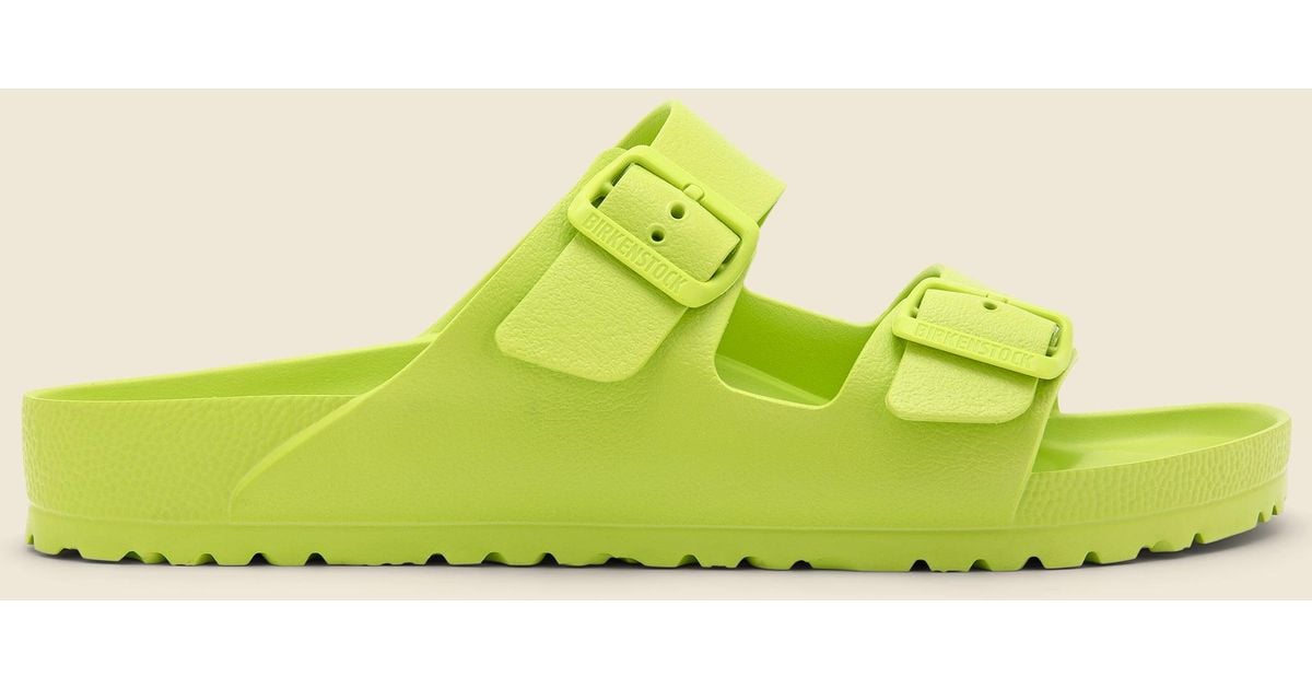 birkenstock eva lime green