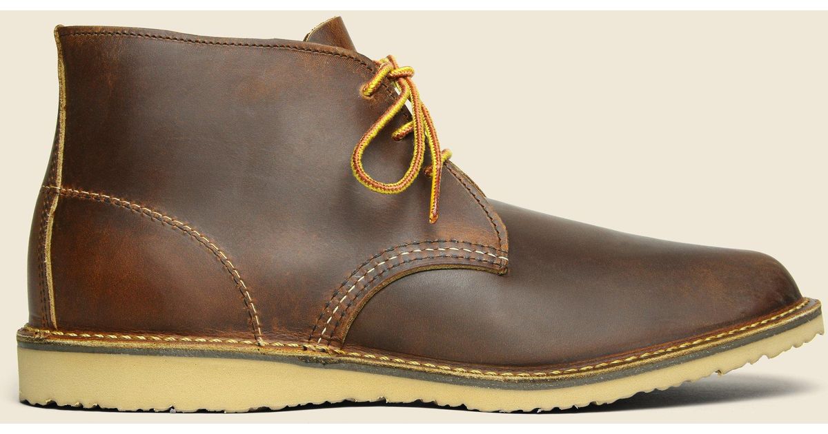 red wing weekender chukka copper rough and tough