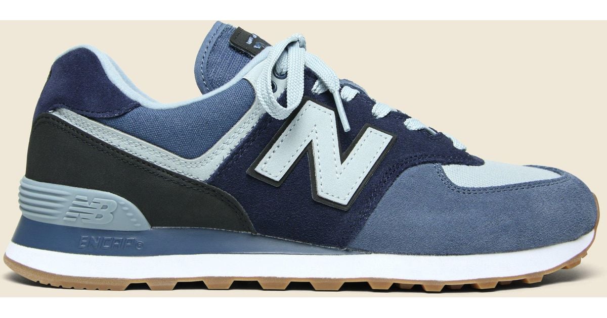 new balance 574 black and blue