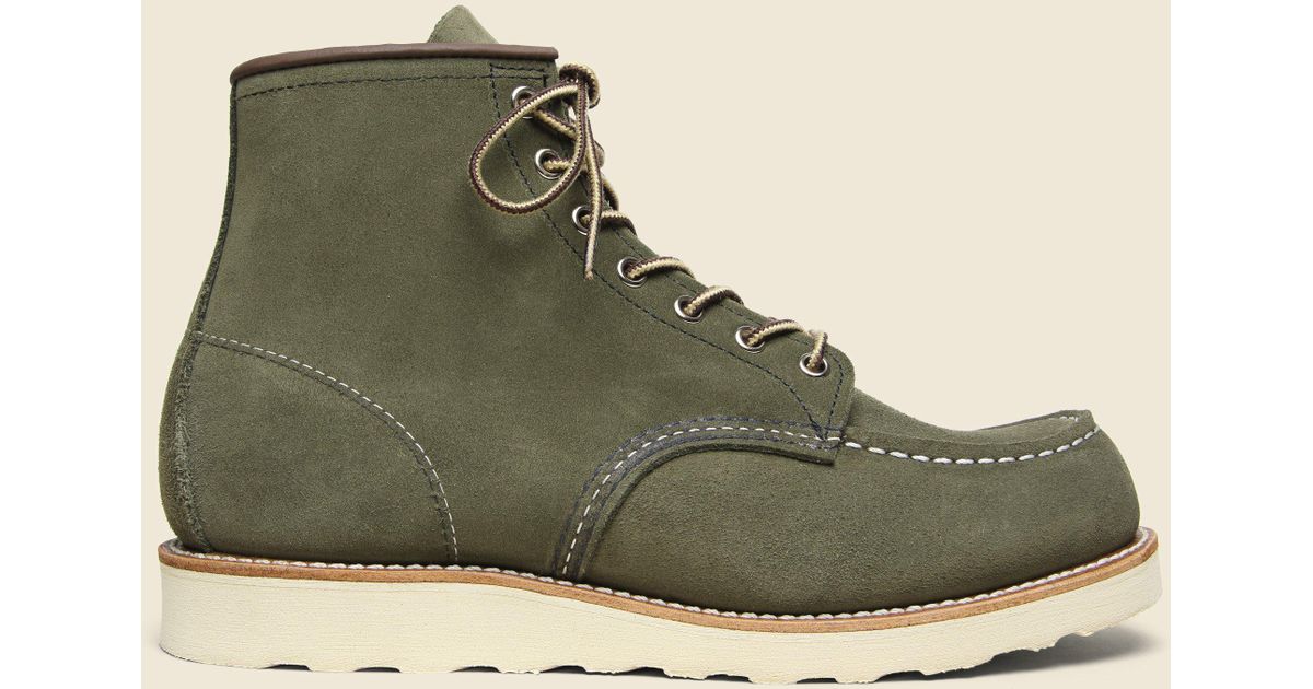 red wing moc toe olive