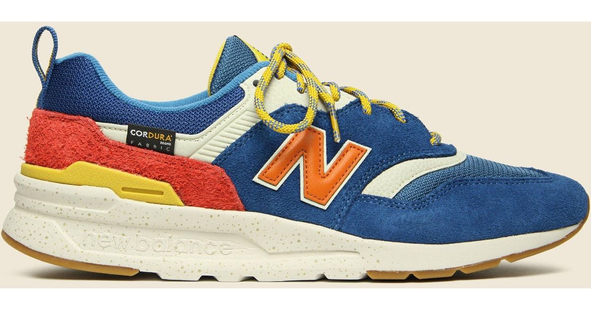 New Balance 997h Sneaker - Blue/orange for Men - Lyst