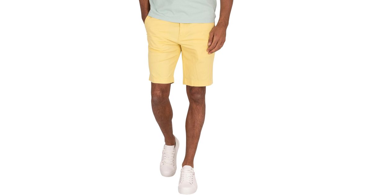 Xx Chino Taper Shorts in Yellow for Men 