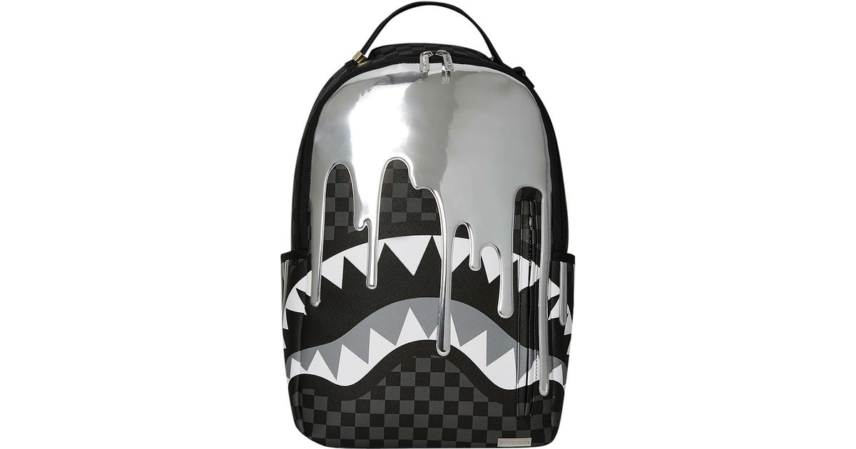 Sprayground 20l Metallic Drips Backpack in Black for Men | Lyst Canada