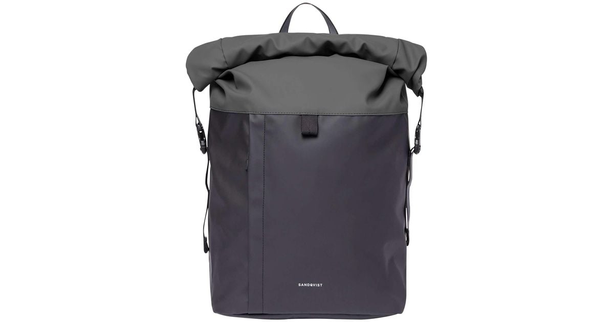 Sandqvist 17l Konrad Rolltop Backpack in Black for Men | Lyst