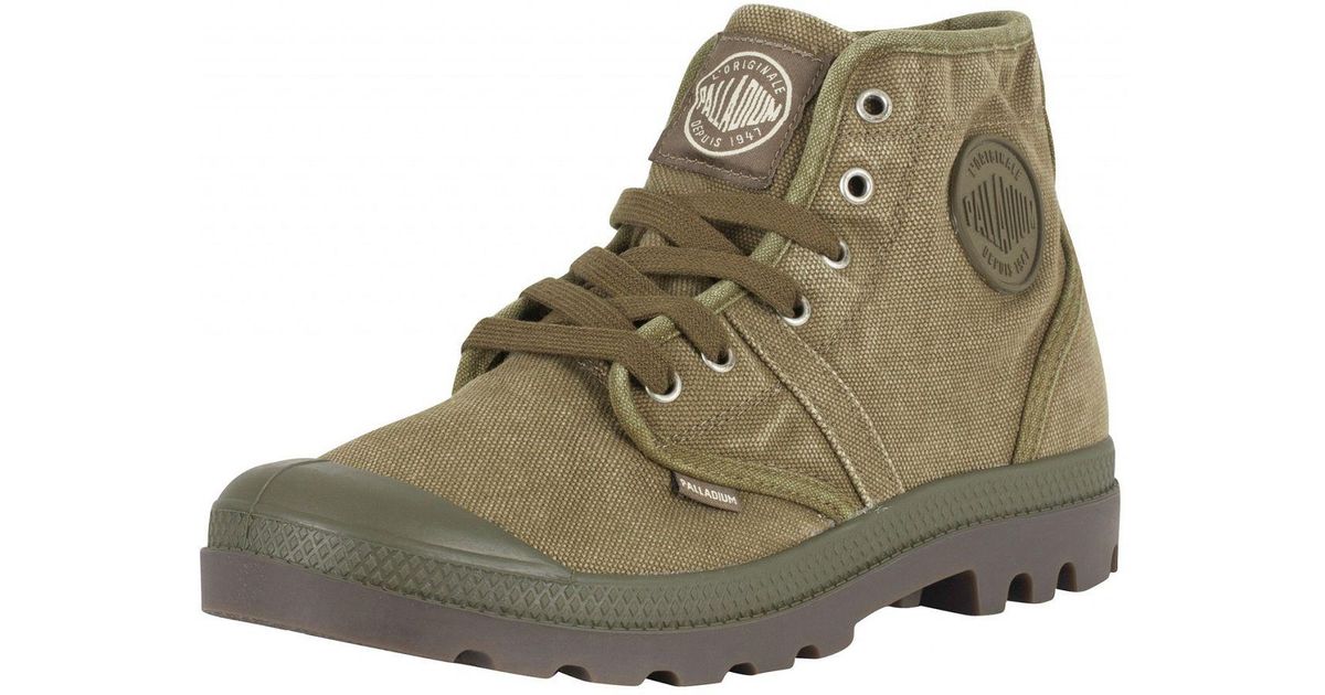 palladium boots olive green