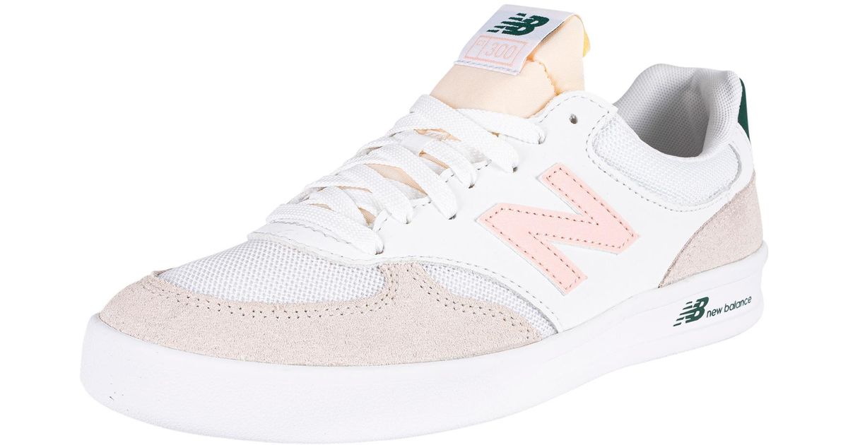 New Balance Ct300 Leather Suede Trainers in White for Men Lyst Australia