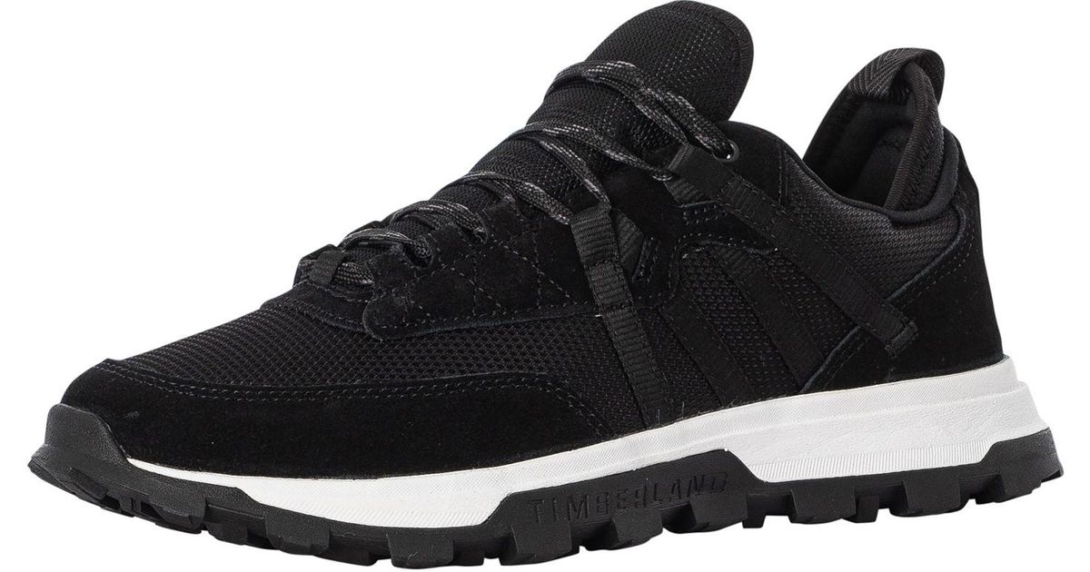 Timberland Treeline Mountain Runner Trainers in Black for Men | Lyst UK