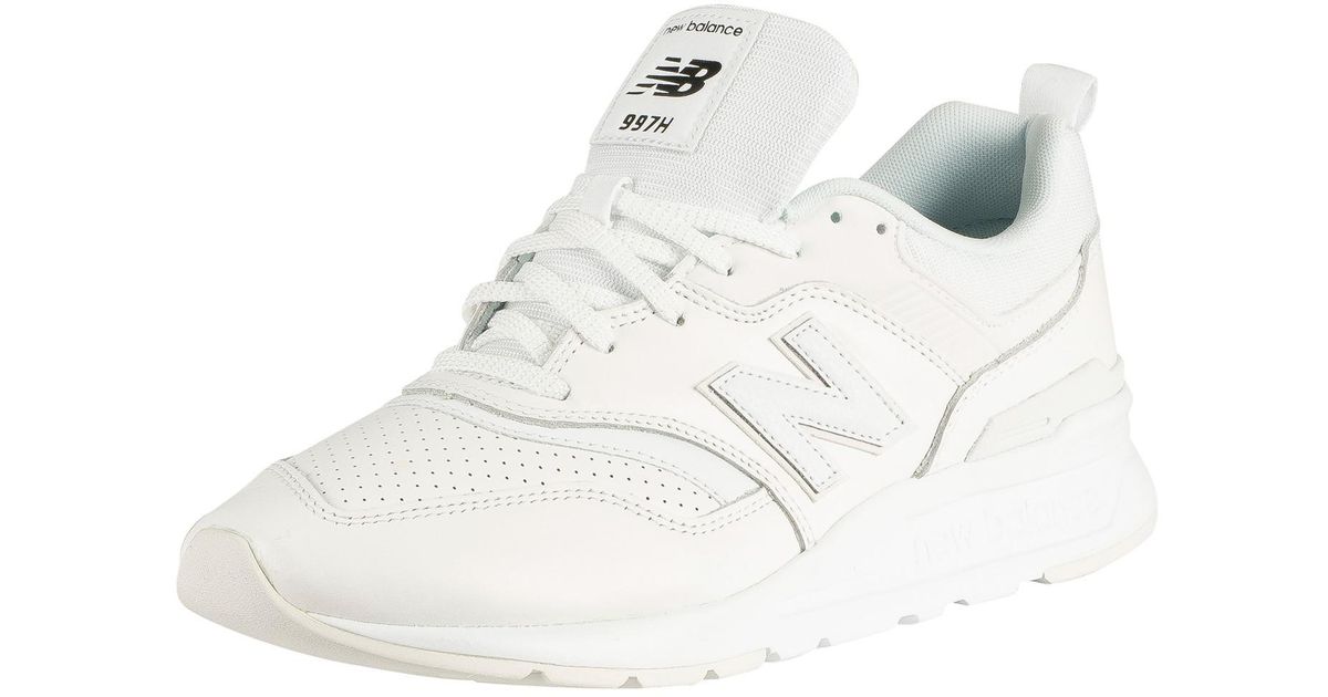 New Balance 997h Leather Trainers in White for Men | Lyst Australia