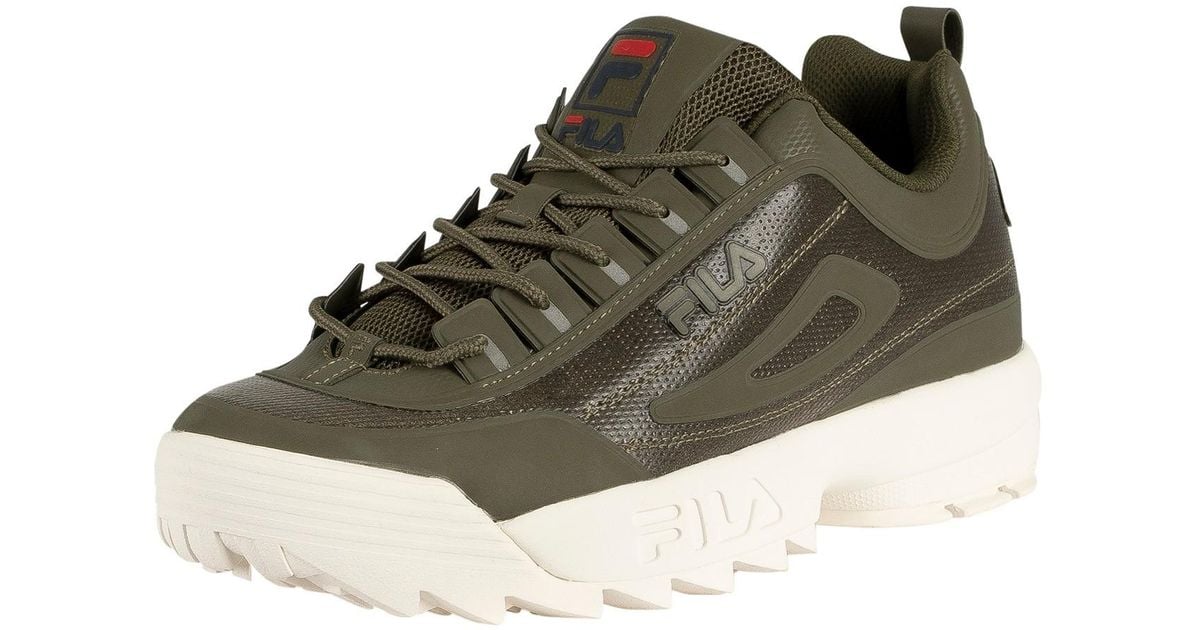 Olive green fila disruptor 2 hot sale