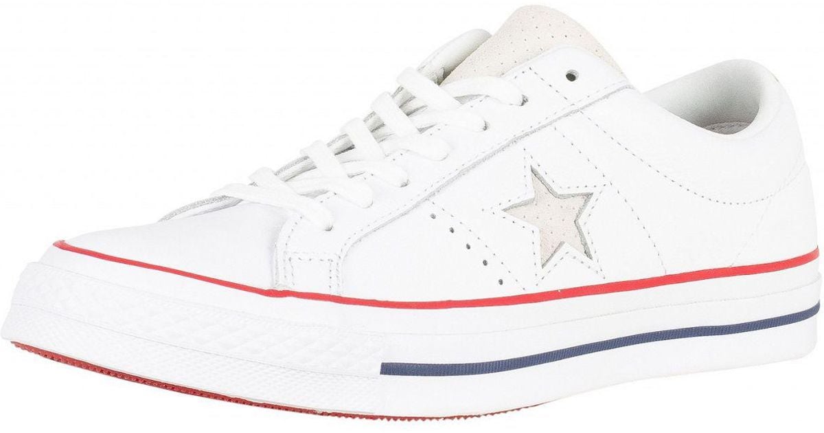 white One Star Ox Leather Trainers 