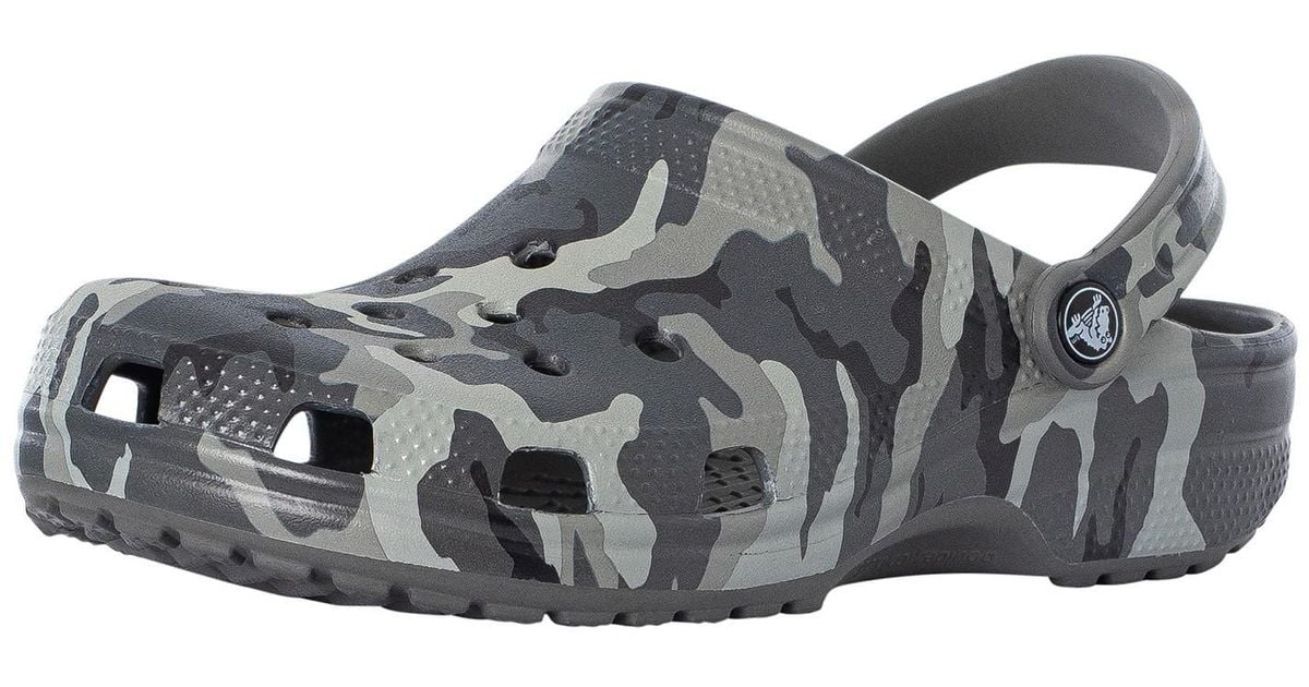 Crocs™ Classic Printed Camo Clogs in Gray for Men | Lyst
