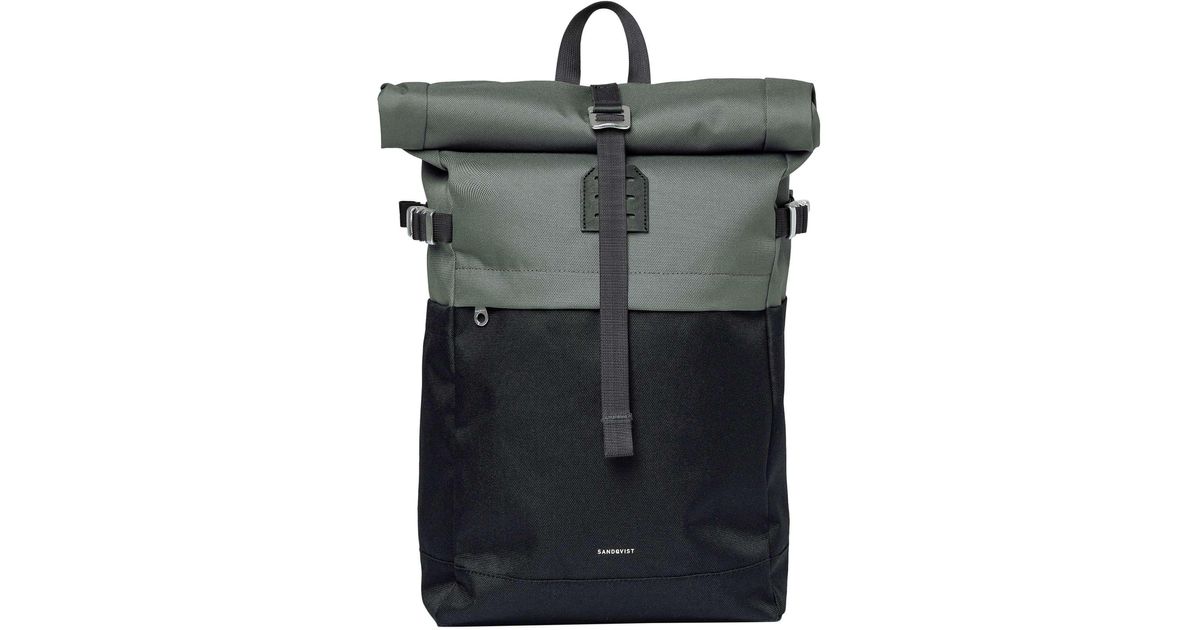 Sandqvist 23l Icon Rolltop Backpack in Black for Men | Lyst UK