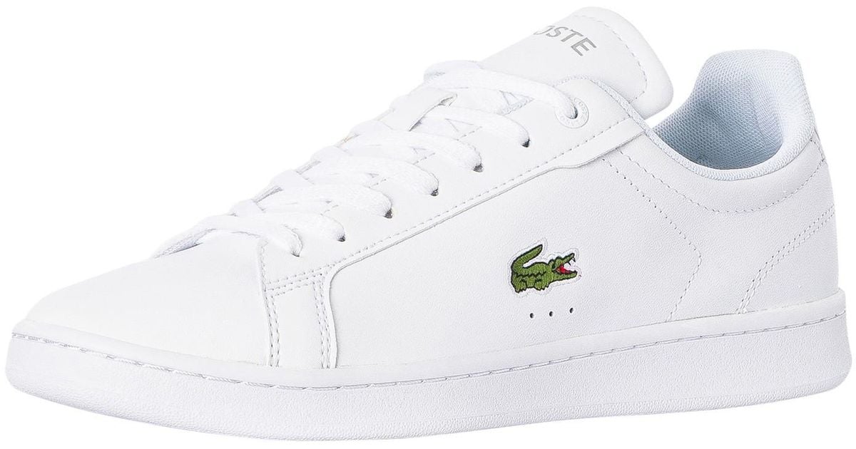 Lacoste Carnaby Pro Bl23 1 Sma Leather Trainers in White for Men | Lyst