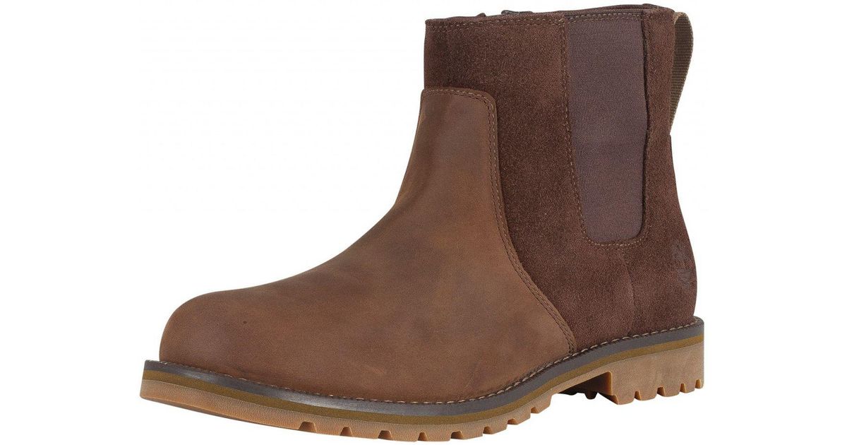 larchmont chelsea boot for men in dark brown