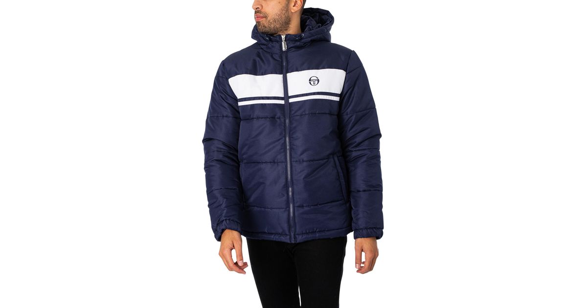 Sergio Tacchini Antonio Puffer Jacket in Blue for Men Lyst Canada
