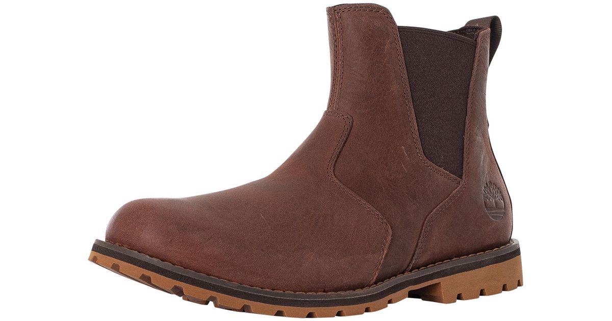 Timberland Attleboro Chelsea Boots in Brown for Men | Lyst