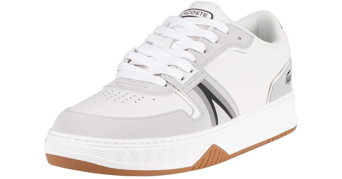 Lacoste L001 0722 2 Sma Leather Trainers in White for Men | Lyst