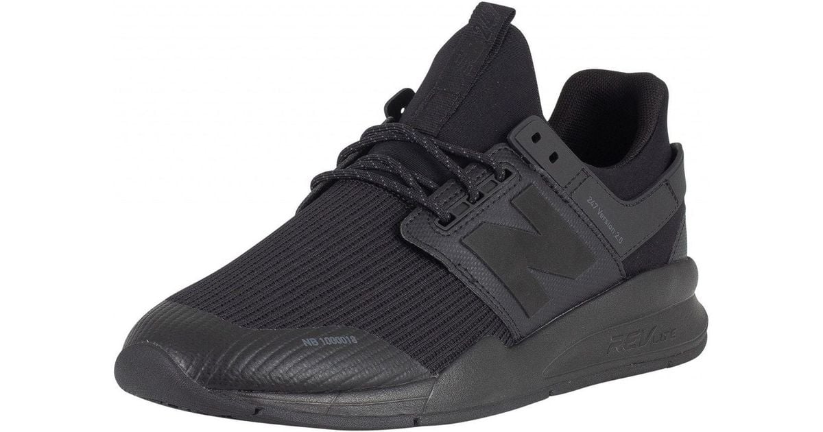 New Balance Black 247 Version 2.0 Trainers for Men | Lyst
