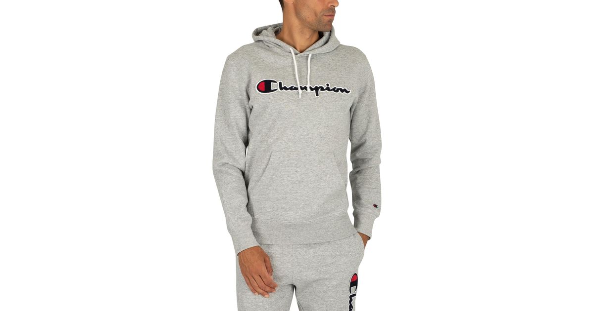 light grey champion hoodie