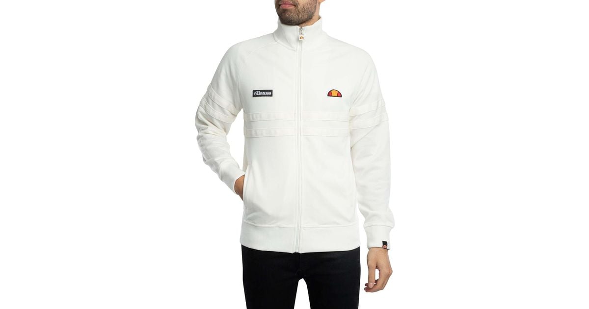 Ellesse Men's Rimini Track Jacket, Off White At Men's Clothing Store