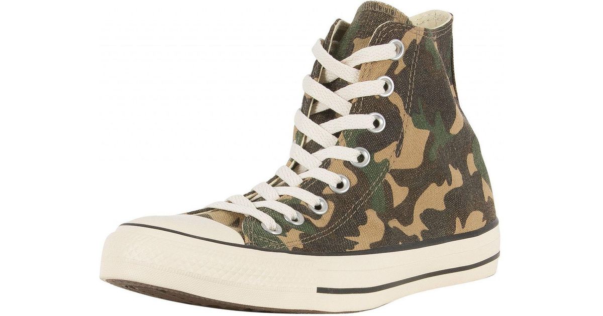 converse camo trainers