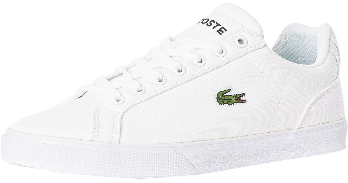 Lacoste Lerond Pro Bl 123 1 Cma Canvas Trainers in White for Men | Lyst