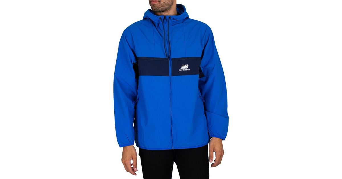 New Balance Athletics Amplified Windbreaker Jacket in Blue for Men