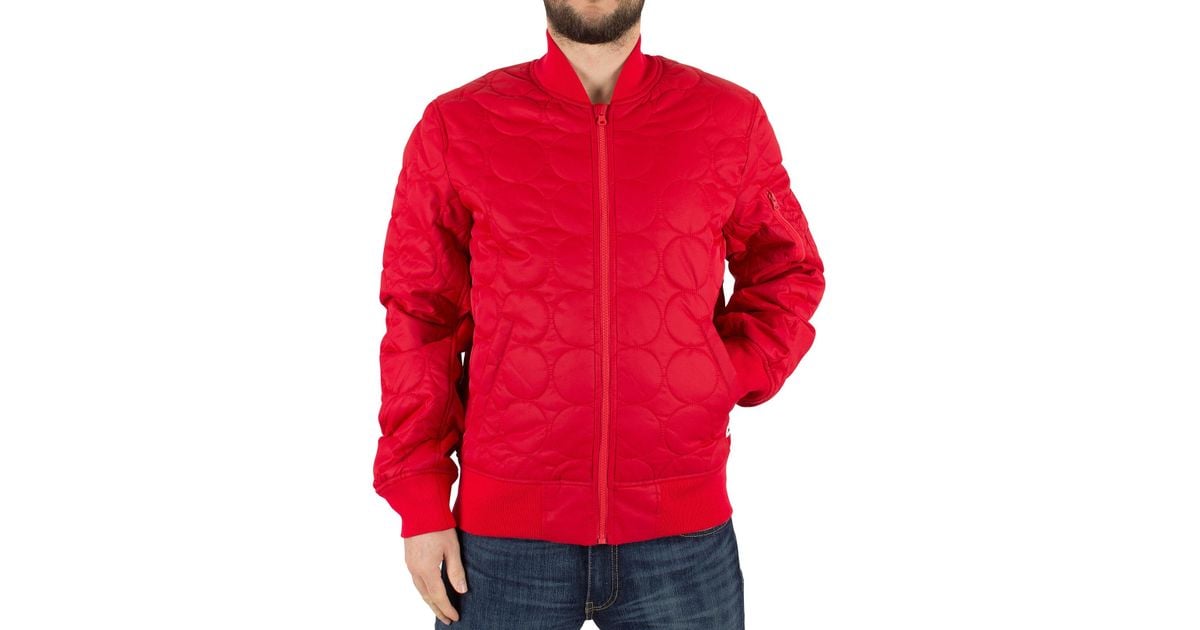 converse quilted shield bomber jacket