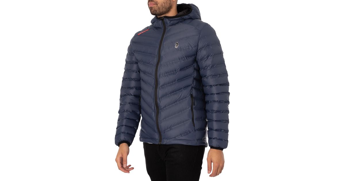 Luke 1977 Worldy Puffer Jacket in Blue for Men | Lyst