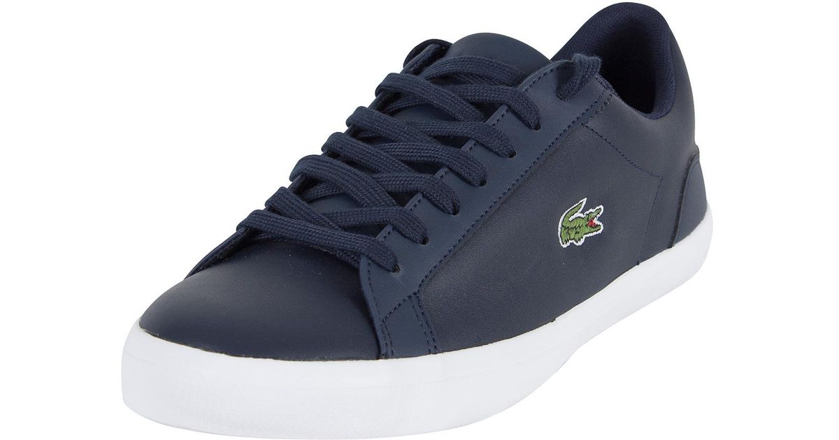 lacoste mens lerond trainers dark blue