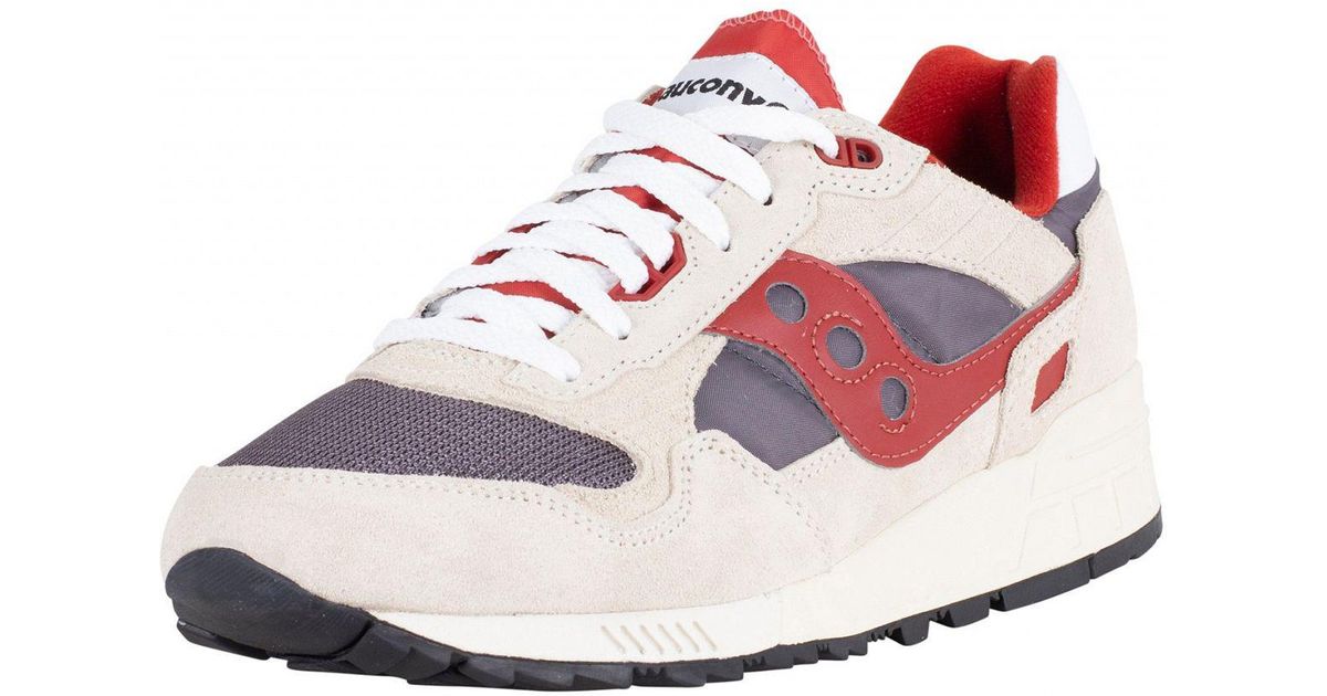 saucony shadow 5000 vintage trainer in off white