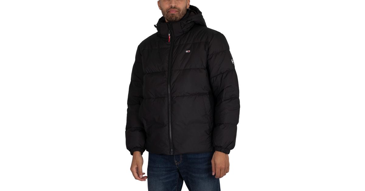 Tommy Hilfiger Essential Down Puffer Jacket in Black for Men | Lyst Canada