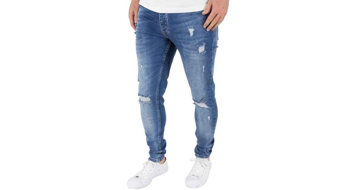 gym king distressed jeans
