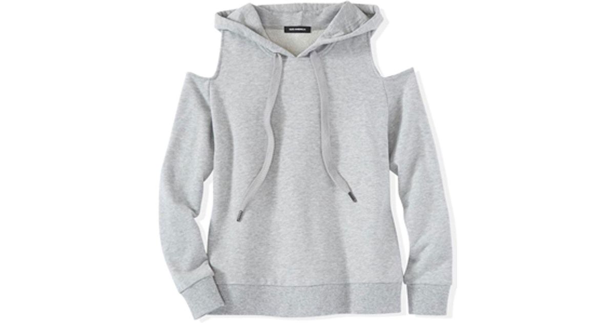 hoodie with shoulder cutouts