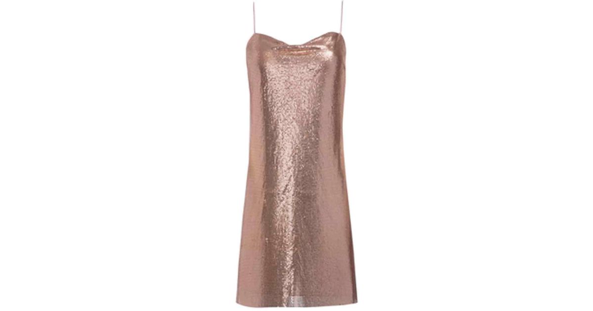 rose gold slip dress