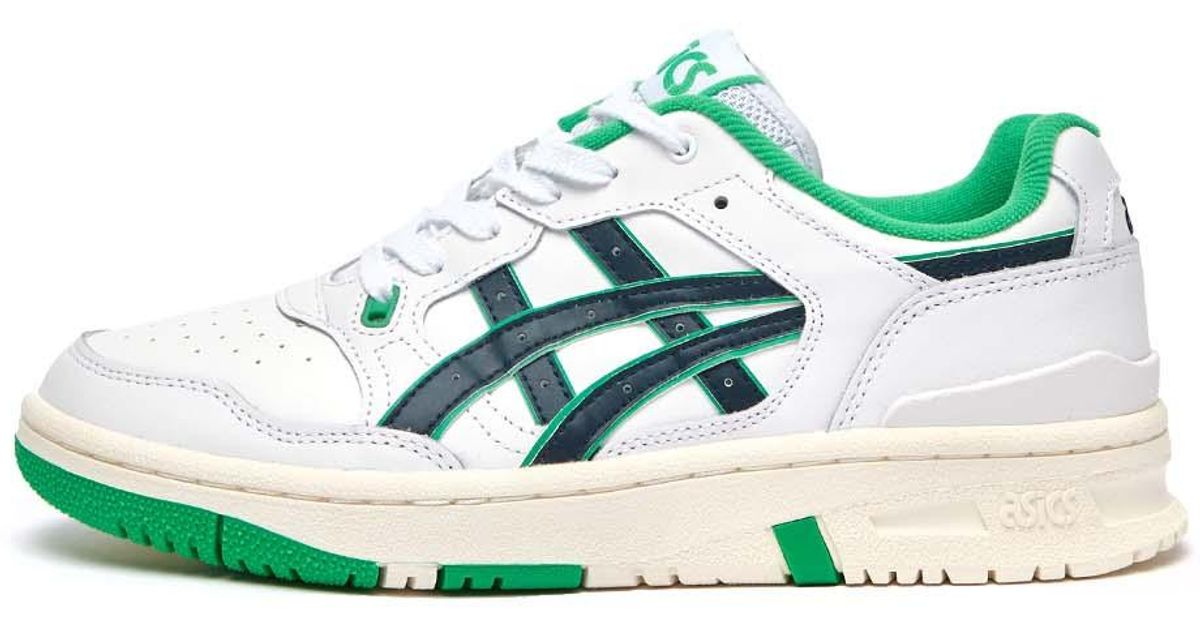 asics shoes green