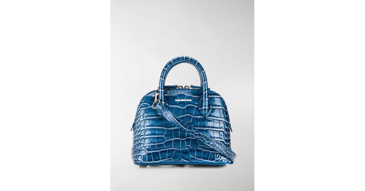 balenciaga blue tote bag