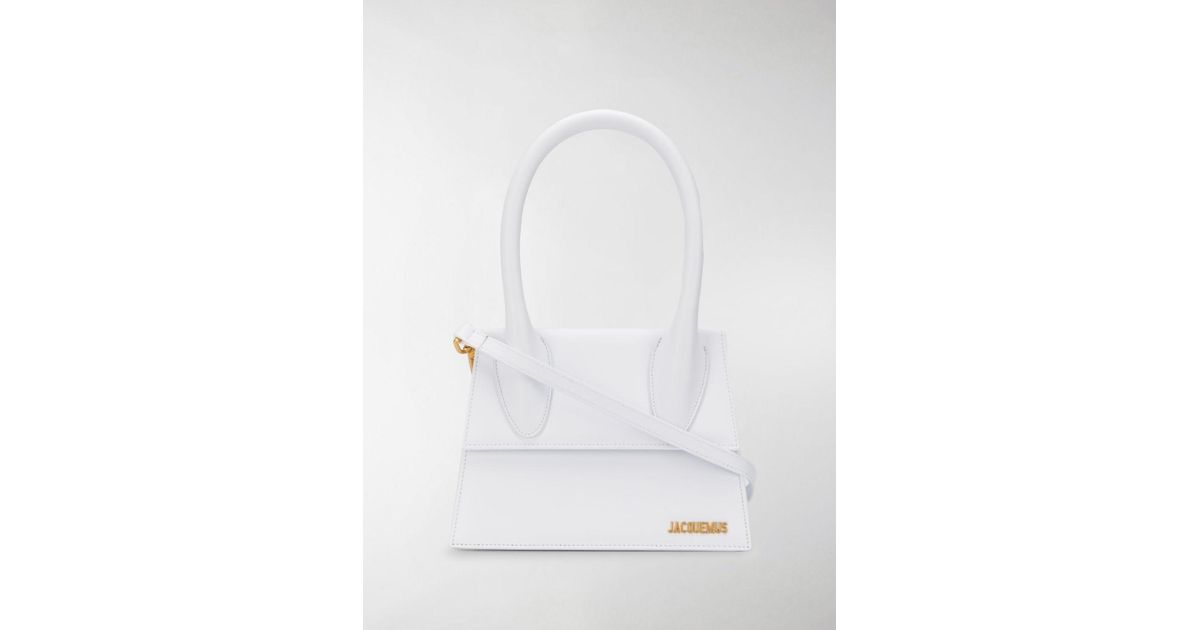 Jacquemus Le Grand Chiquito Leather Shoulder Bag in White Lyst UK