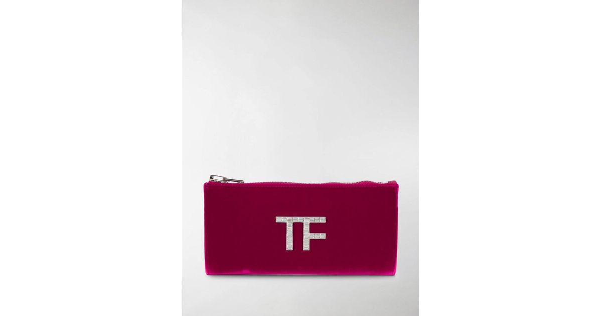 pink velvet clutch bag